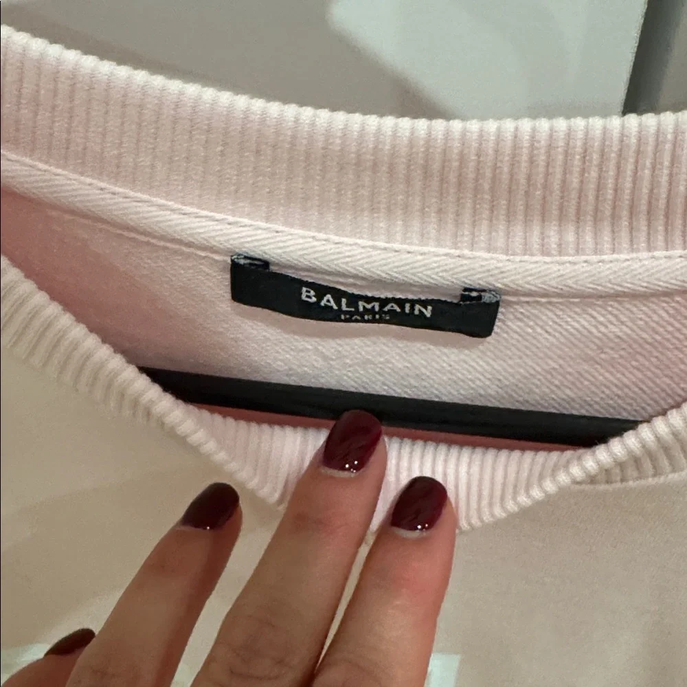Balmain crew neck sweater size XS